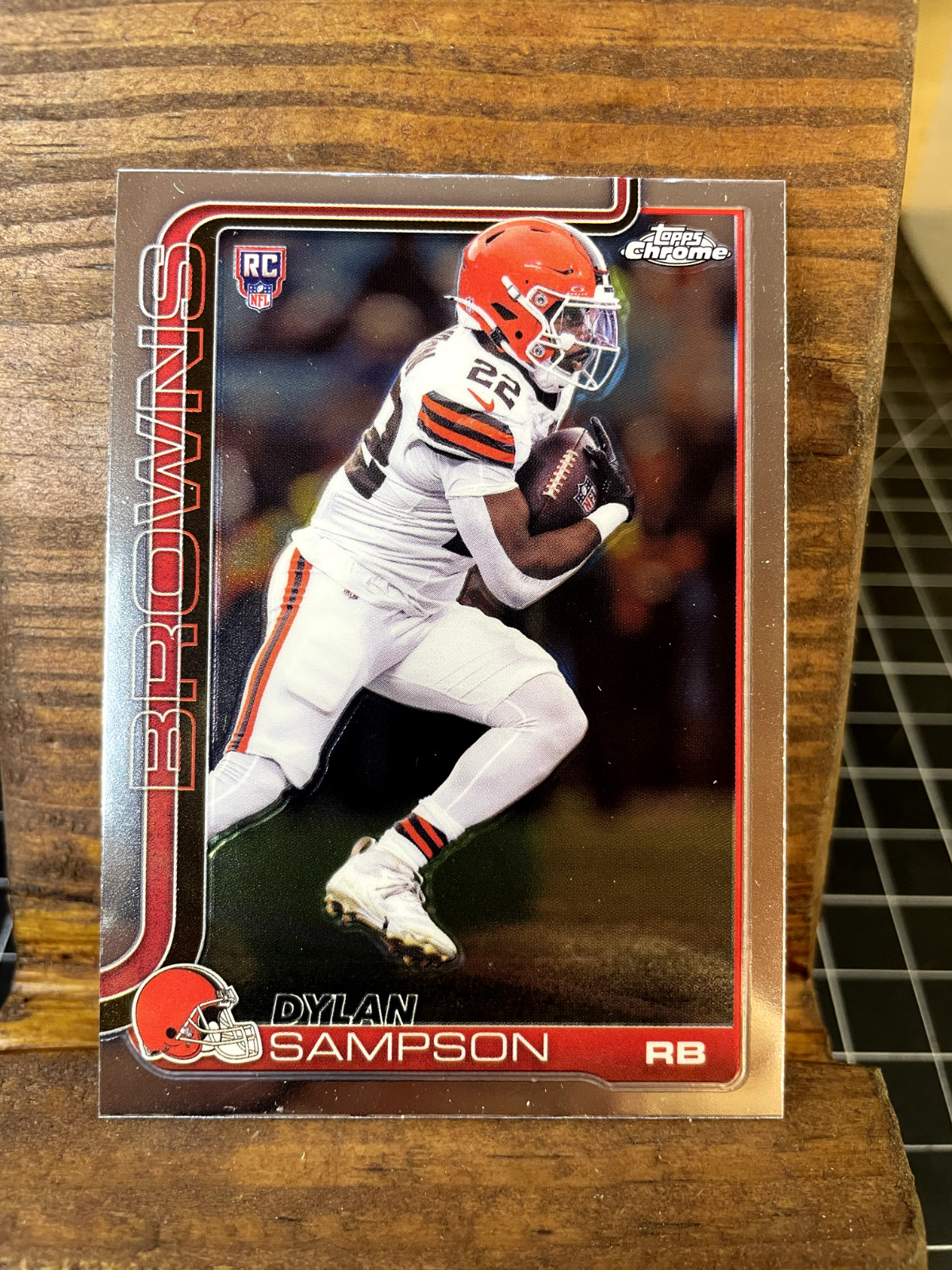 Dylan Sampson Rookie RC, 2025 Topps Chrome Football #308, Browns Rookie