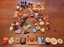 80 Pieces Mini Food Drinks Bottle Toys Pretend Food For Dollhouse Kitchen Access