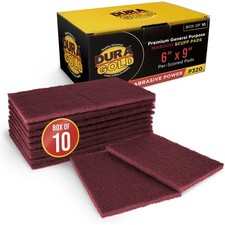 Dura-Gold Premium 6" x 9" Maroon General Purpose Scuff Pads, x 9",