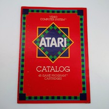 Atari Catalog 45 Game Program Cartridges Video Computer System 1981 Brochure