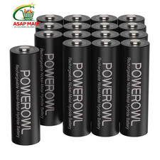 POWEROWL AA Rechargeable Batteries, 2800mAh High Capacity Batteries 1.2V 16