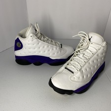 Air Jordan 13 Men's Sneakers Size 8.5 Lakers Purple White 414571-105