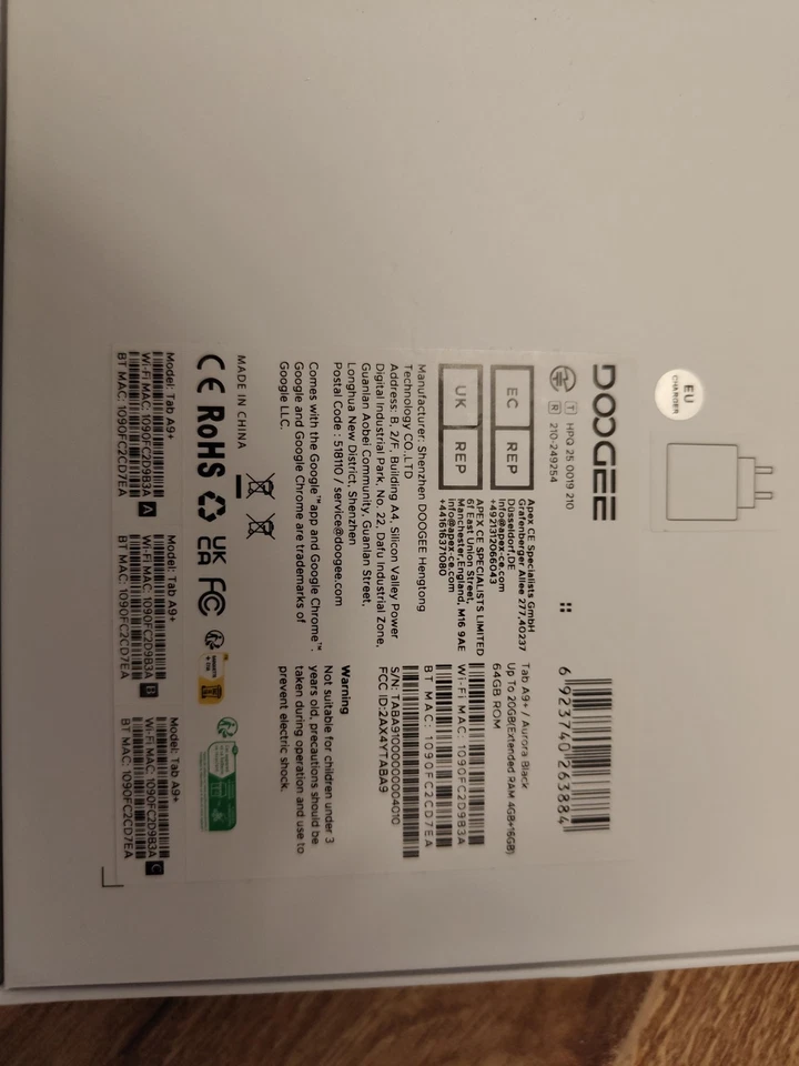 DOOGEE Tab A9 Pro+ Tablet Android 15, Tablet 11 Pulgadas 30GB+ 128GB/2TB, Baterí - Imagen 2 de 4