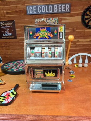 16" Vintage 1970's Waco Casino Crown, Novelty Slot Machine, Japan