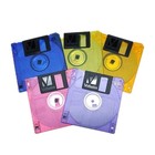 (4) Floppy Disks NEW COLOR VERBATIM 2HD  3.5" IBM Format 1.44 MB  WITH LABELS