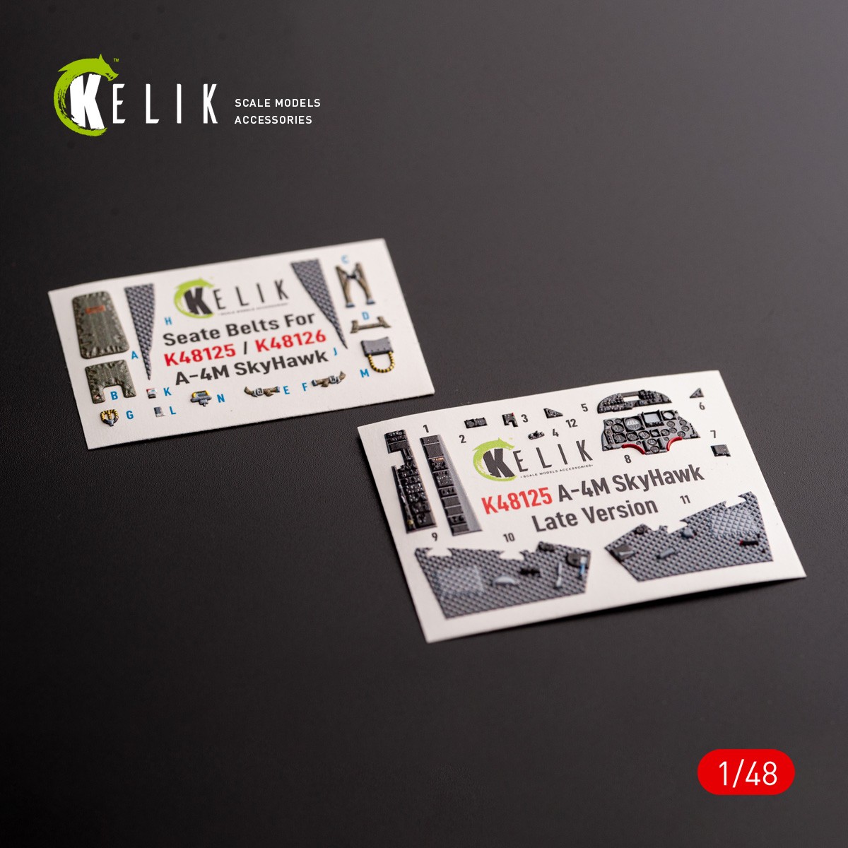 Kelik K3D48125 Douglas A-4M Late Production 3D Interior Decals 1:48
