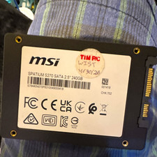 MSI SPATIUM S270 240GB SATA 2.5" Internal SSD Solid State Drive Black