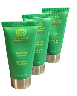 Tata Harper Clarifying Cleanser - Organic Ingredients Brightens Soothes 0.5oz x3