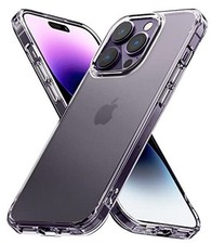 Fusion Prevents Oily Smudges Compatible with iPhone 14 Pro Case, Matte Clear