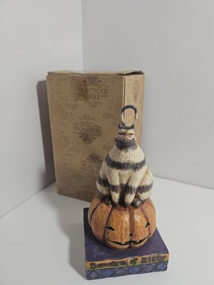 Heartwood Creek Jim Shore  Beware Of Kitty  Halloween Cat Figurine Hand Painted