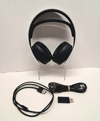 Sony Pulse 3D Wireless Headset PS5 PS4 Black & White Good Working Condition!