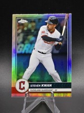 2026 Topps Flagship Steven Kwan #50 Chrome Refractor Cleveland Guardians