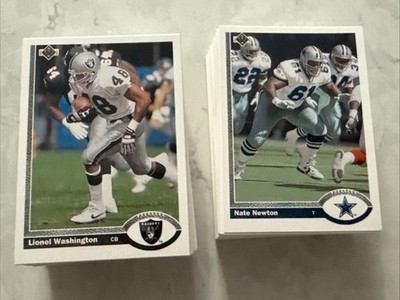 1991 Upper Deck Football Cards 468-700 +Rookies -You Pick- NFL Trading Card