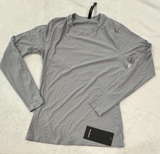 Lululemon SenseKnit Running Long Sleeve Men's L Rhino Gray Compression Fit