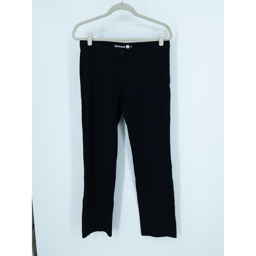 Betabrand Dress Pant Yoga Pants Black Straight Leg Work Trousers Large