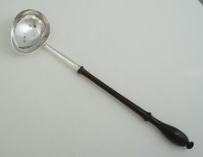13" Georgian Silver Punch Ladle, Joseph Clare I, London 1732, 332mm, total 94g.