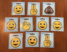10 Simplicity Assorted Emoji Iron-On Patches Applications Applique Embroidered