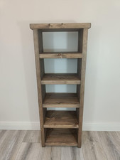 Handmade Rustic Wooden Shoe Cabinet Five Shelves - Many Colours and Sizes