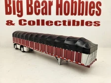 New 1/64 DCP Maroon Wilson Roadbrute Spread Axle Covered Wagon Trailer