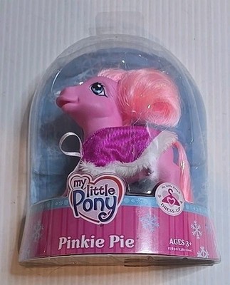 NEW G3 MY LITTLE PONY DRESS-UP PINKIE PIE IN PINK FLUFFY COAT FIGURE HASBRO