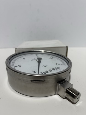 #ad #ad WIKA 632.50 6” Pressure Gauge Range 15FTH2O Conn 1 2quot; NPT LM NEW OPEN BOX $112.50