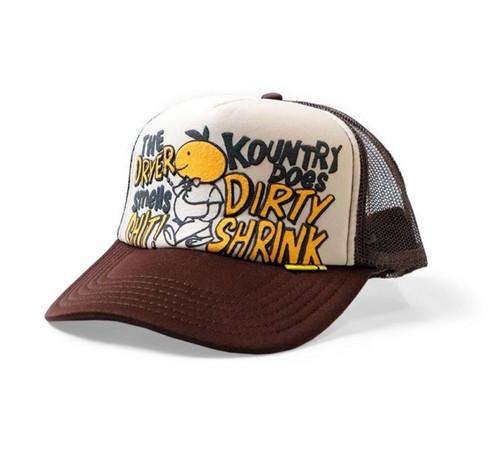 KAPITAL KOUNTRY DIRTY SHRINK Track Cap One Size Adjustable Brown NEW