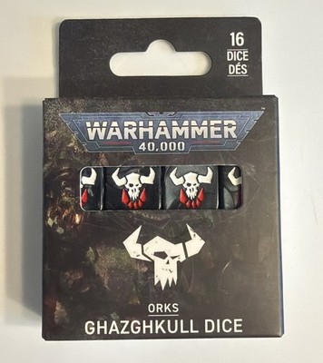 New Sealed GW Warhammer 40K Orks Ghazghkull  Dice Set