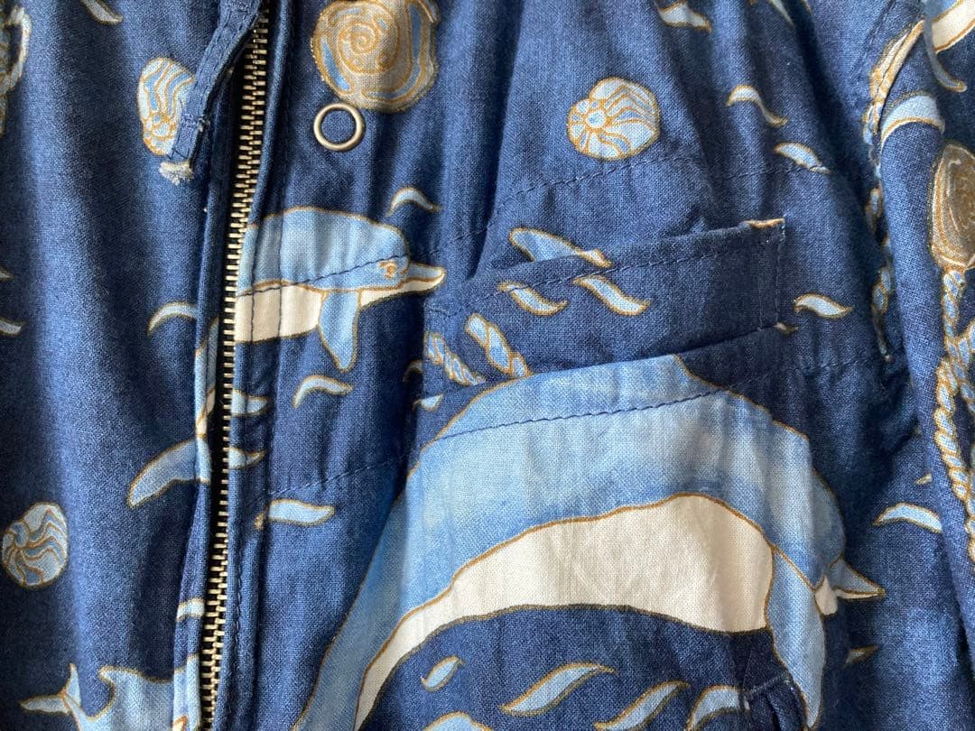 Engineered Garments Aviator Jacket Dolphin Print … - image 2