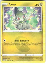 Carta Pokemon Axew 110/172 stelle brillanti BRS NM TCG