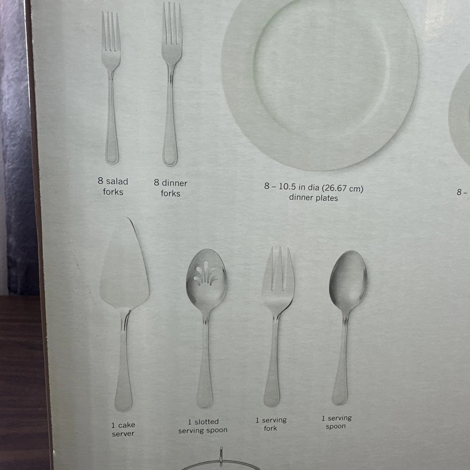 Juego de vajilla buffet Cooks JCPenney Home 53 piezas sirve 8, nuevo en caja Foto 4 de 4