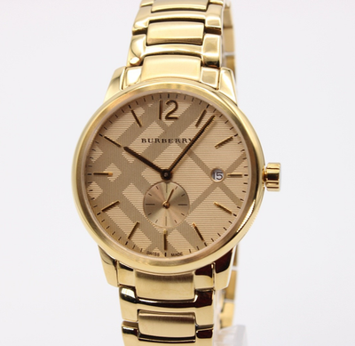 BURBERRY THE CLASSIC BU10006 Men's Yellow Gold Watch | eBay