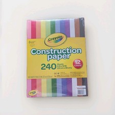 Crayola Construction Paper 240 Sheets 12 Different Colors New
