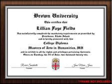 Fully Custom Novelty Diploma Keepsake Personalized Decorative Certificate