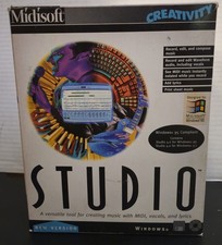 Midisoft Studio 4.0 Windows 95 MIDI Creativity 1995 Complete In Box Very Good