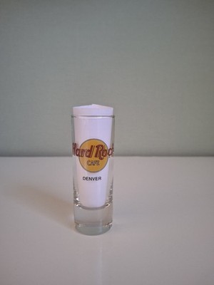 Hard Rock Cafe HRC   - DENVER -  Classic Logo  4'' Shot Glas 