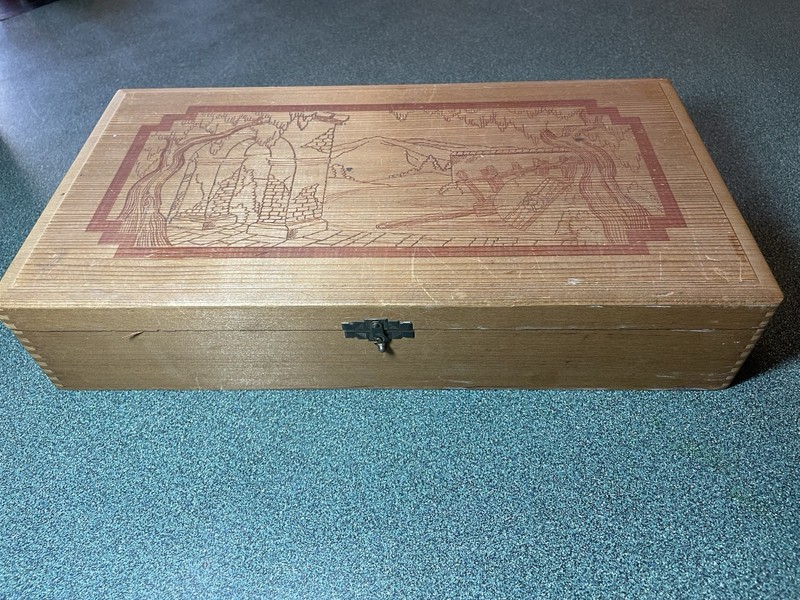 Vintage Wood Burning Kit With Accessories Partially Used