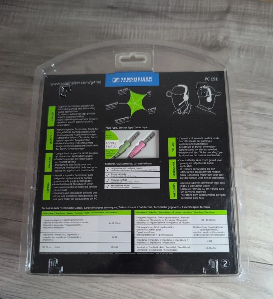 SENNHEISER Communication PC151 Over Ear Headset & Noise Canceling Microphone - Image 2 of 4