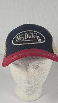 VON DUTCH Style Trucker Cap - Foam Baseball Cap Logo Mesh Cap Hat Clean
