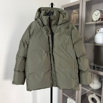 Jenni Kayne Down Filled Puffer Sage Green Hooded Jacket XL NEW Insulated Coat