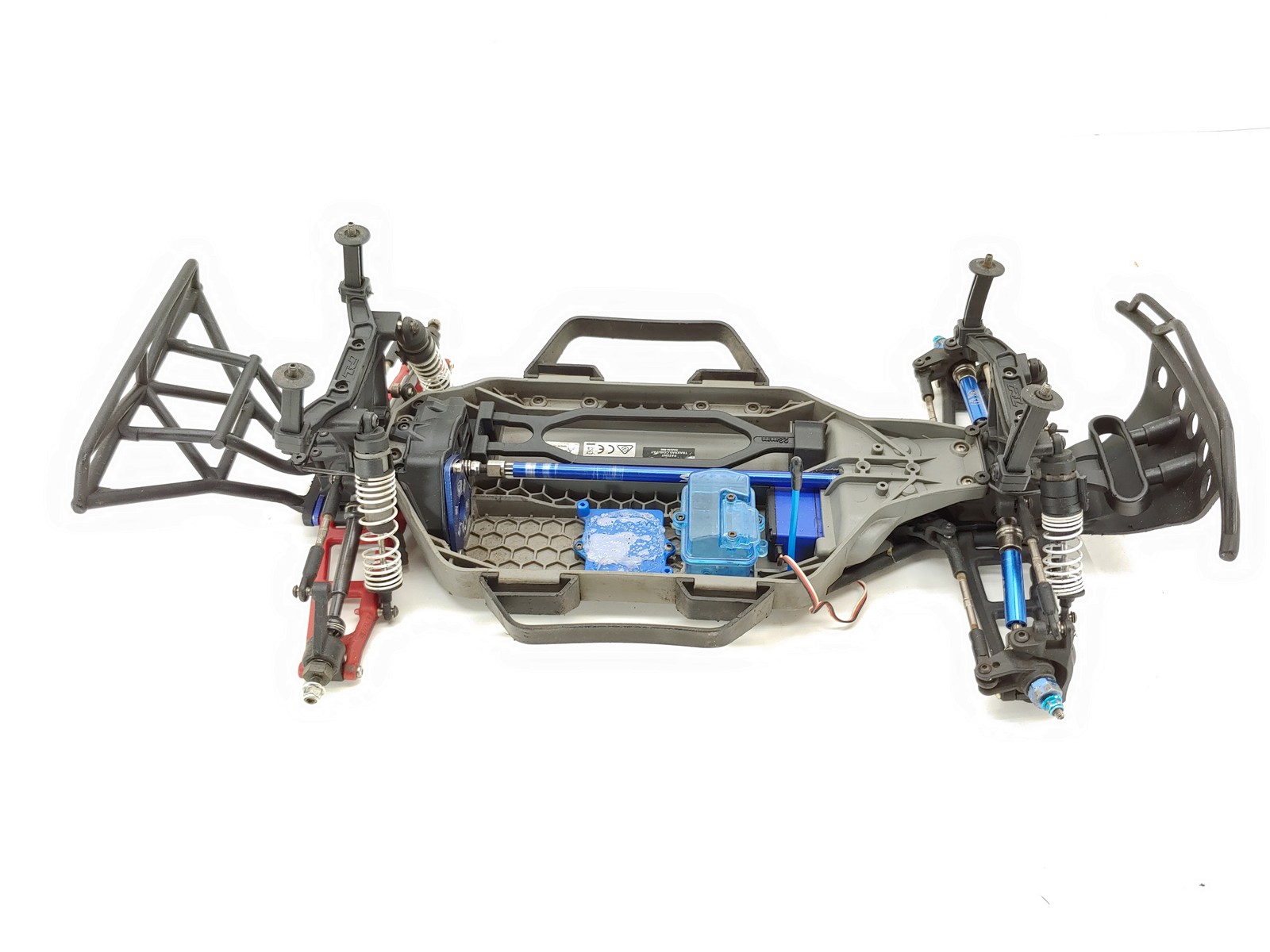 Traxxas Slash 4x4 LCG 1/10 Short Course Truck Roller Slider Chassis w/ Servo Upg