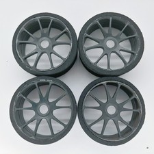 4x Low Profile Foam 1/8 Buggy Tires on 17mm Hex Wheels Used Losi Associated Tekn