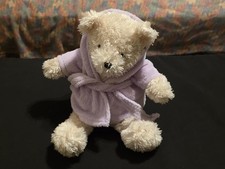 Avon Bathrobe Bear, Healthy Remedies, Lavender Relief, 12", Stuffed Animal, 2007