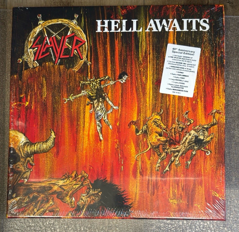 Slayer Hell Awaits (40th Anniversary Edition) (3 LP) SEALED Mint