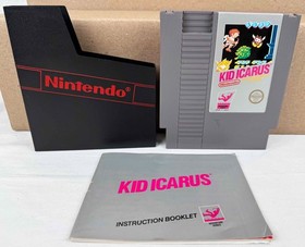 Nintendo NES Kid Icarus game cartridge with booklet and case - tested works