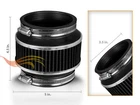 3.5" Cold Air Intake Bypass Valve Filter BLACK