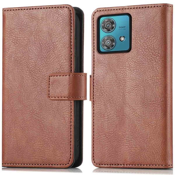 Imoshion LuxuriöSe KlapphüLle Motorola Moto G84 - Braun-image