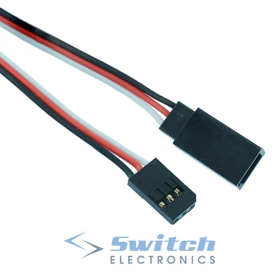 RC Servo Extension Wire Cable Lead Futaba JR Hitec Sanwa - 15cm 30cm 45cm 90cm