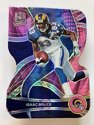2022 Panini Spectra 01/20 (1/1) Neon Pink Prizm Die-Cut Isaac Bruce #103 HOF  