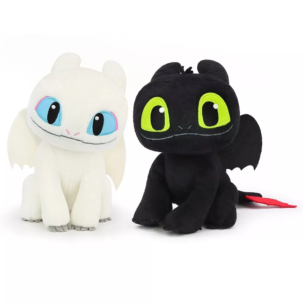 1 Set How to Train Your Dragon 3 Toothless Light Fury Plush Doll Soft Toys 7