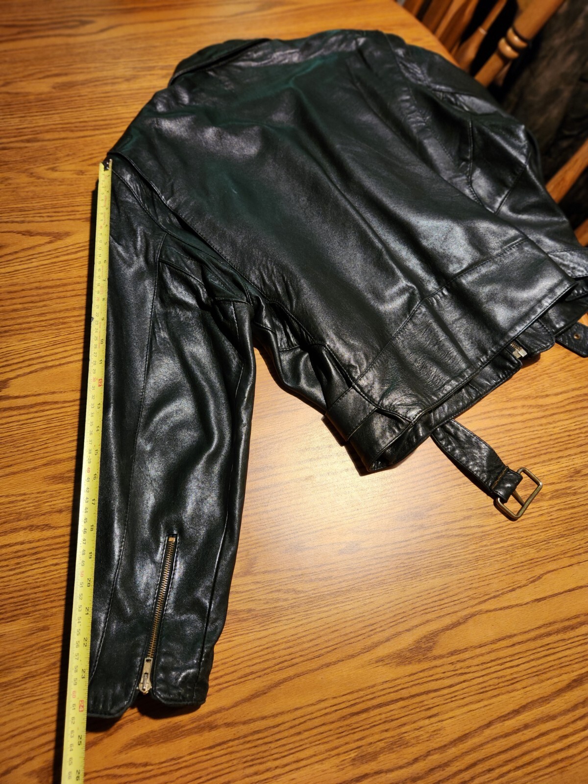 Perfecto Style English Leather "Q" Brand Jacket Sz M Made In England. EUC.